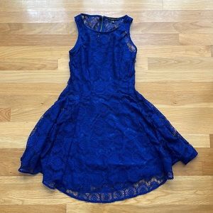 Blue Size XS Lace Dress by Fishbowl